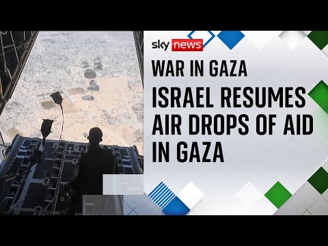 Israel announces ‘tactical pause’ in fighting as Jordan and UAE start Gaza aid drops