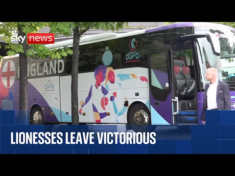 Lionesses leave Zurich after winning the Euros