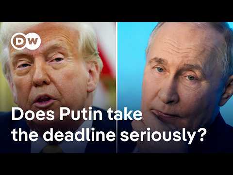 Trump sets new deadline of ’10 or 12 days’ for Putin to agree to Ukraine deal | DW News