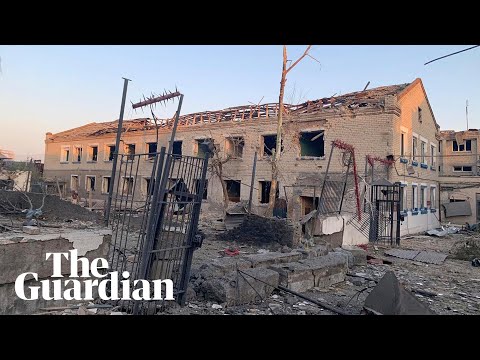 Footage shows aftermath of Russian strikes on prison in Zaporizhzhia, Ukraine