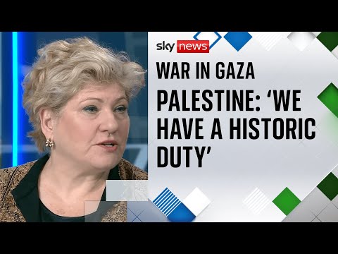 Emily Thornberry: Announcement to recognise Palestine is ‘great news’