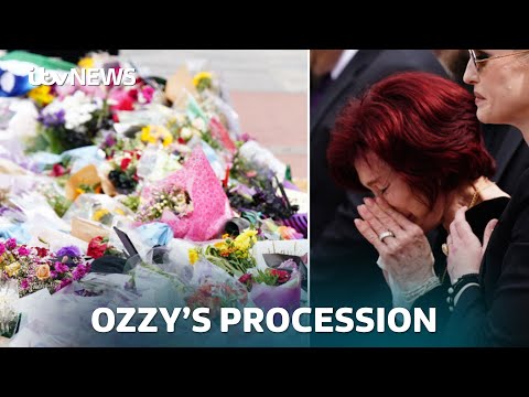 Watch in full – Fans say goodbye to Ozzy Osbourne in Birmingham procession | ITV News