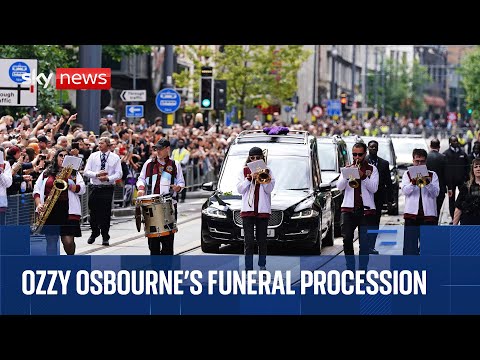 Ozzy Osbourne’s funeral procession in Birmingham | Sky News coverage