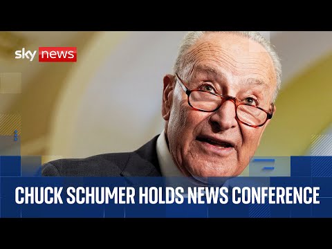 Senior Democrat Chuck Schumer holds news conference regarding Jeffrey Epstein investigation
