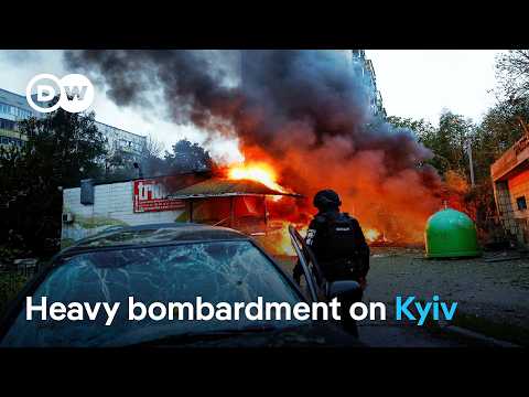 Barrage of Russian drones and missiles strikes Kyiv, killing at least 6 | DW News