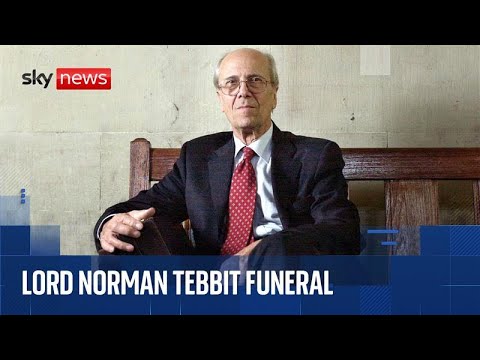 Leading Conservative figures attend the funeral of Lord Norman Tebbit