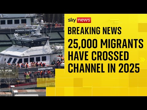 Over 25,000 people have crossed Channel on small boats so far this year