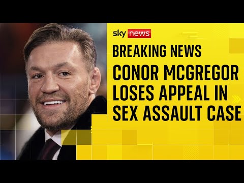 Conor McGregor loses appeal in civil sexual assault case
