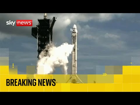 SpaceX scrubs launch of four astronauts to ISS a minute before lift-off
