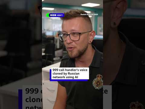 British 999 call handler’s voice cloned by Russian network using AI. #Russia #AI #BBCNews
