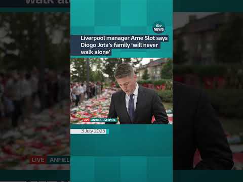 Liverpool manager Arne Slot says Diogo Jota’s family ‘will never walk alone’ | ITV News