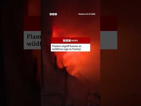 More than 50,000 people have been evacuated across five regions due to the fires. #Turkey #BBCNews
