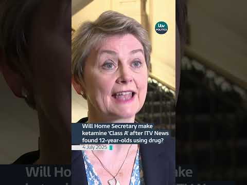 Will Home Secretary make ketamine ‘Class A’ after ITV News found 12-year-olds using drug? #itvnews