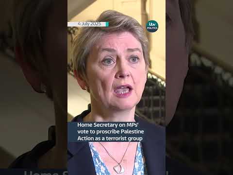 Home Secretary on MPs’vote to proscribe Palestine Action as a terrorist group #shorts #politics
