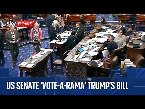 US Senate holding ‘vote-a-rama’ on Donald Trump’s ‘big beautiful bill’
