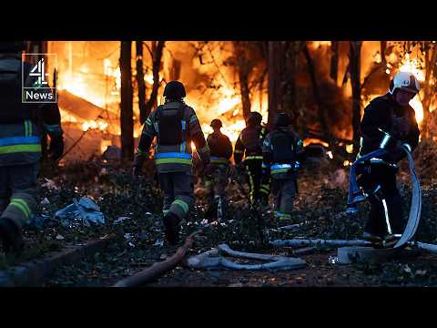 Dozens killed in record Russian drone attack on Kyiv