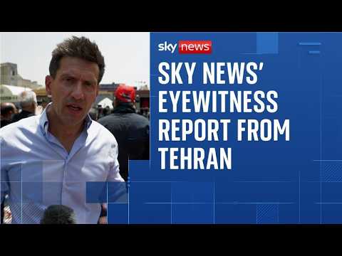 ‘Nobody likes Trump’: Sky News finds defiance on the streets of Tehran