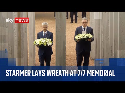 Sir Keir Starmer lays wreath at 7/7 memorial in Hyde Park