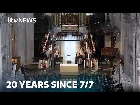 Thousands of petals fall in St Paul’s Cathedral to remember victims of London 7/7 bombings| ITV News
