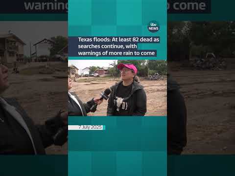 Texas floods: At least 82 dead as searches continue | ITV News