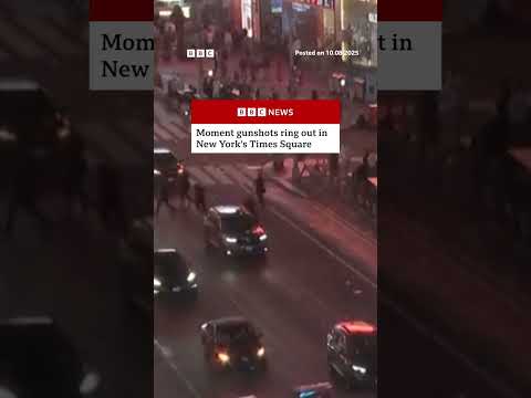 Gunfire heard in New York’s Times Square as three shot. #NewYork #TimesSquare #BBCNews