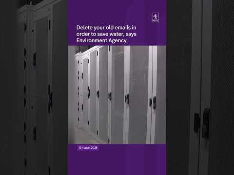 Delete your old emails in order to save water, says Environment Agency