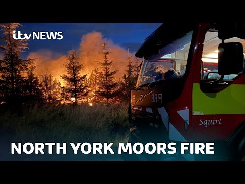 North York Moors fire spreads as Britain continues to swelter under heatwaves | ITV News