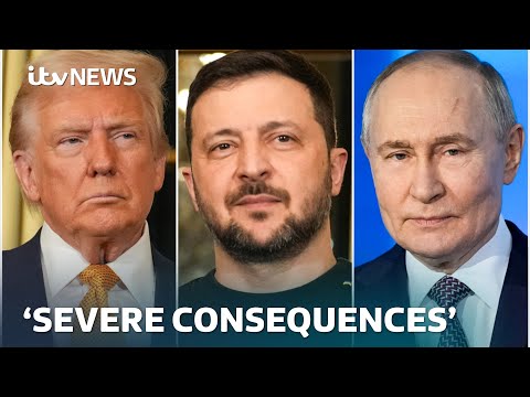 Trump suggests meeting with Zelenskyy and Putin ‘almost immediately’ after Alaska summit | ITV News