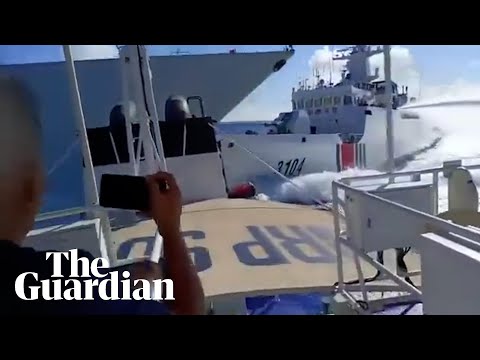 Chinese warship and coast guard vessels collide in South China Sea