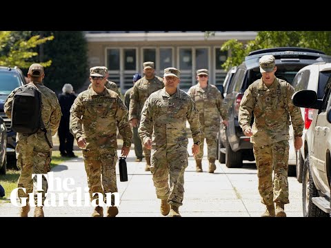 National guard arrives in DC after Trump deploys troops