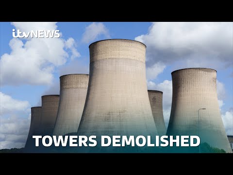 Eight cooling towers are demolished in series of explosions in Nottinghamshire | ITV News