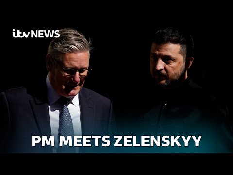 Zelenskyy receives warm welcome from Keir Starmer ahead of US-Russia summit in Alaska | ITV News