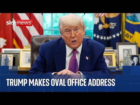 Donald Trump speaks from the Oval Office ahead of Alaska meeting with Vladimir Putin