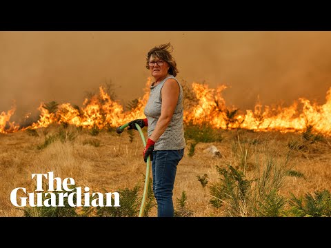 Local people tackle wildfires across southern Europe