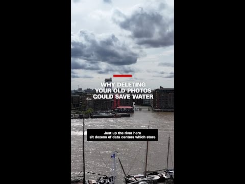 Why deleting your old photos could save water
