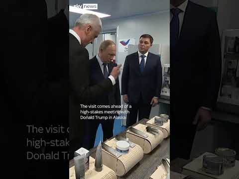 Putin visits fish factory ahead of Trump meeting