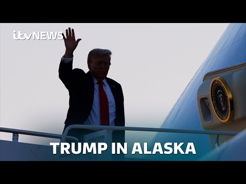 WATCH: Donald Trump arrives in Alaska for meeting with Vladimir Putin | ITV News
