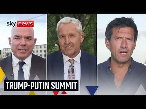 Sky News coverage ahead of the Trump-Putin summit in Alaska