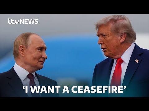 Talks underway between Trump and Putin, after warm welcome for the Russian President | ITV News