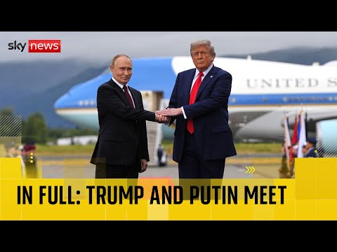 In full: Trump and Putin meet with a handshake ahead of Ukraine summit