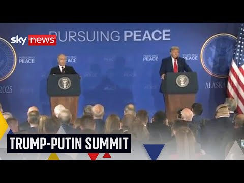 Trump and Putin news conference following Alaska summit