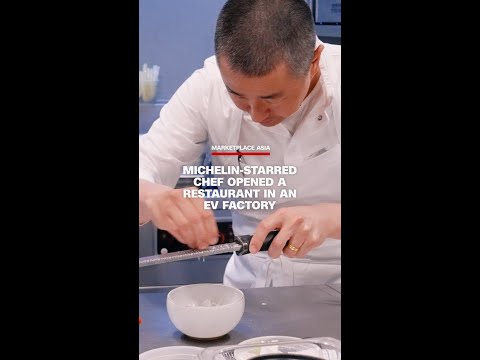 Michelin-starred chef opened a restaurant in an EV factory