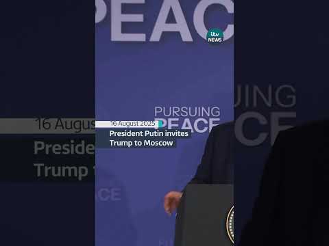 Putin has invited Trump to meet him in Moscow #itvnews #russia #usa
