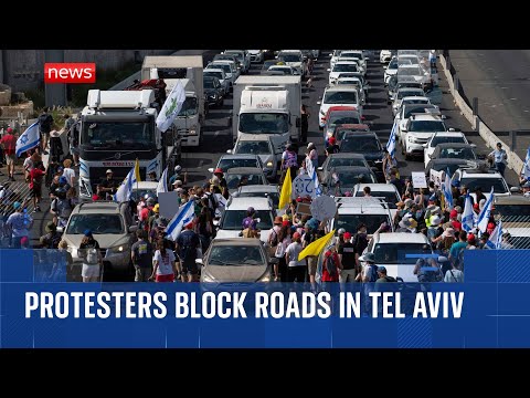 Demonstrators in Israeli stage a ‘day of stoppage’
