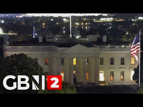View of the White House ahead of Trump-Zelensky meeting