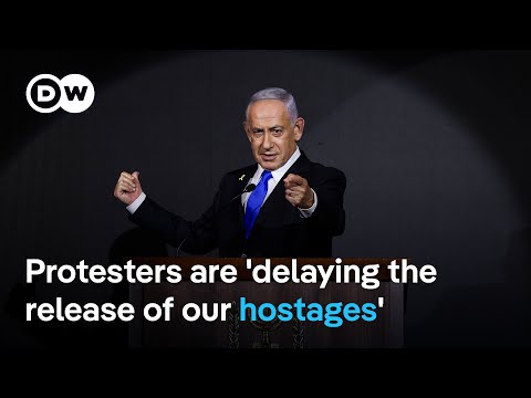 Hundreds of thousands of Israeli protesters demand end to Gaza war  | DW News