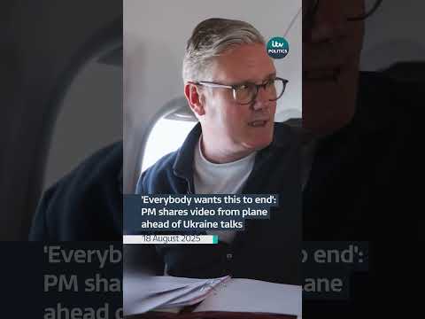 Everybody wants this to end’: Keir Starmer shares video from plane ahead of Ukraine talks #shorts