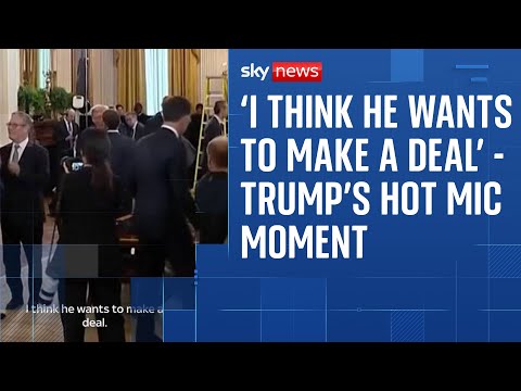 Trump on hot mic says Putin wants Ukraine peace deal