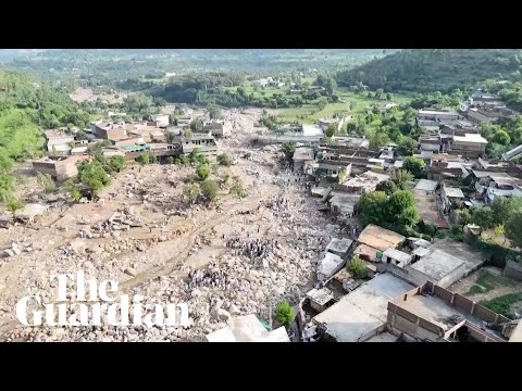 Drone footage shows extent of devastation left by floods in Pakistan