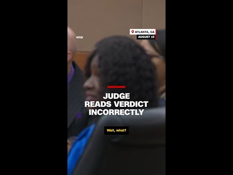 Judge reads verdict incorrectly
